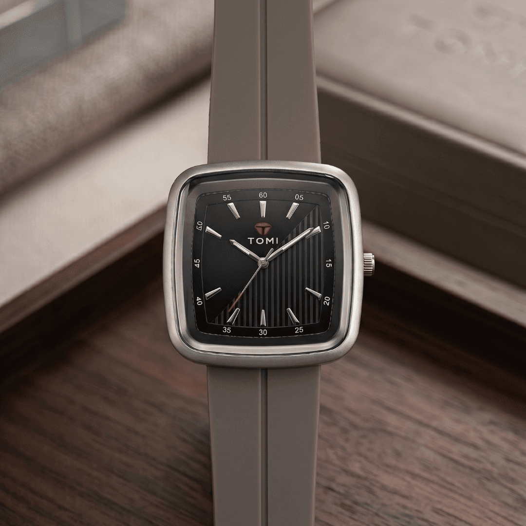 TOMI Square Watch | Silicone Strap with Magnetic Lock